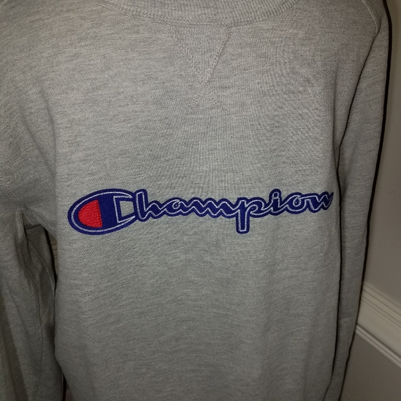 New Champion Men's XXL Gray Sweatshirt Crew Neck - Picture 3 of 4